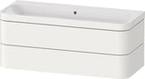 Duravit Waschtischset Happy D.2 Plus 2 Schubkästen 1175 mm eiche hell taupe supermatt