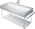 Duravit DuraSquare Metallkonsole mit Handtuchhalter links/rechts, Chrom, 1063 mm, für Waschtisch 235310