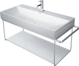 Duravit DuraSquare Metallkonsole mit Handtuchhalter links/rechts, Chrom, 1063 mm, für Waschtisch 235310
