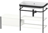 Duravit Waschtischunterbau Happy D.2 Plus 1400 mm mit Metallkonsole, supermatt