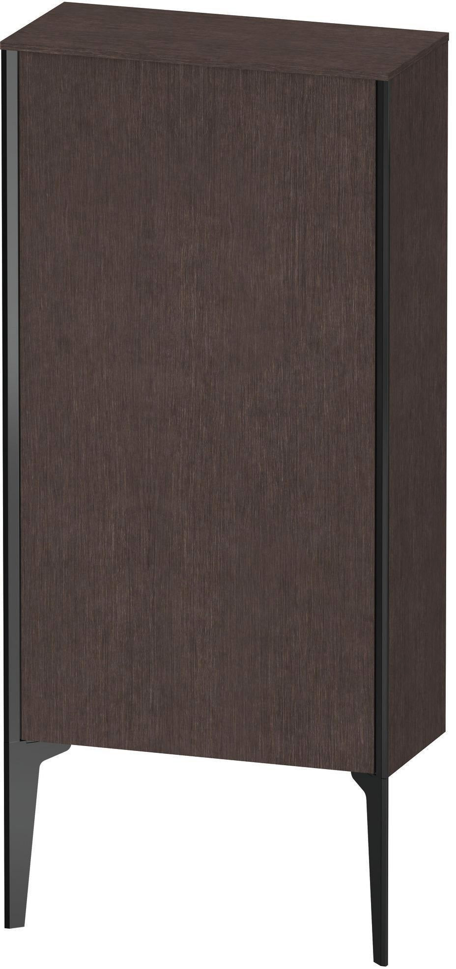 DURAVIT XViu Halbhochschrank 500 mm Eiche dunkel matt – wandhängend, Push-Open, Soft-Close