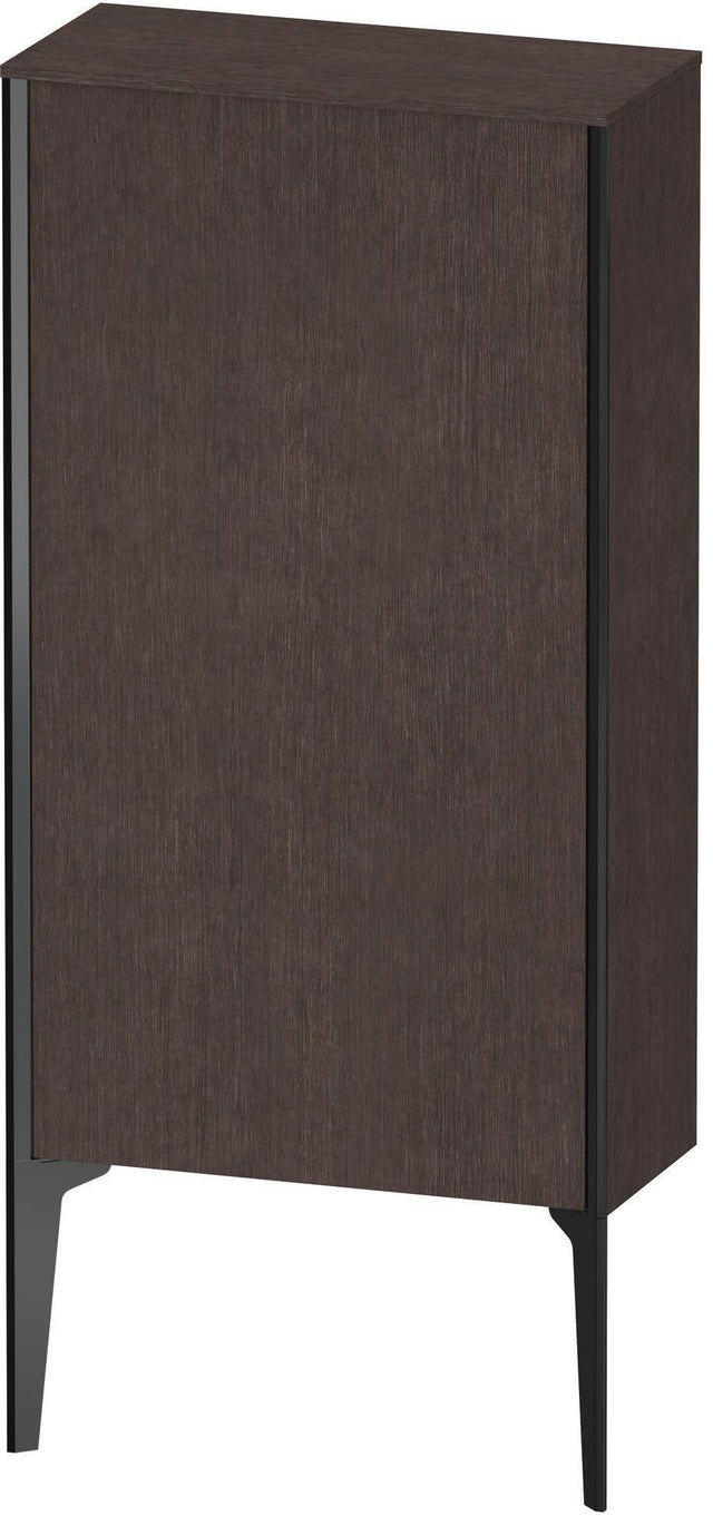 DURAVIT XViu Halbhochschrank 500 mm Eiche dunkel matt – wandhängend, Push-Open, Soft-Close
