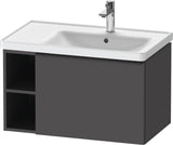 DURAVIT D-Neo Waschtischunterbau 784 mm wandhängend mit 1 Auszug und 2 offenen Fächern in Betongrau Matt