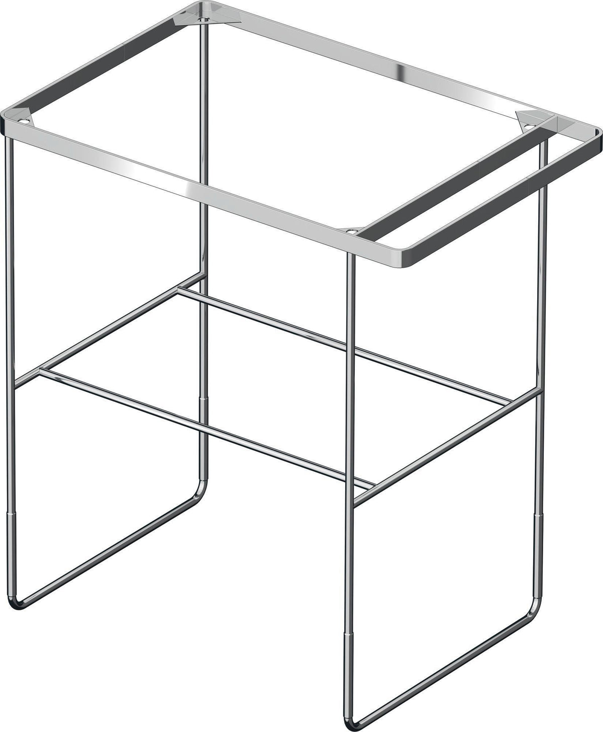 DURAVIT DuraSquare Metallkonsole höhenverstellbar mit Handtuchhalter links/rechts Chrom