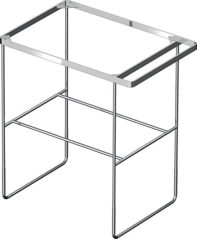 DURAVIT DuraSquare Metallkonsole höhenverstellbar mit Handtuchhalter links/rechts Chrom