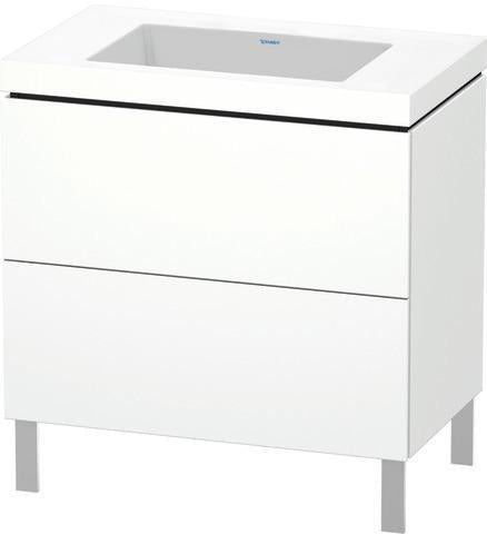 Duravit Waschtischset L-CUBE 800x480mm mit Vero Air Möbelwaschtisch, ohne Überlauf, s-matt