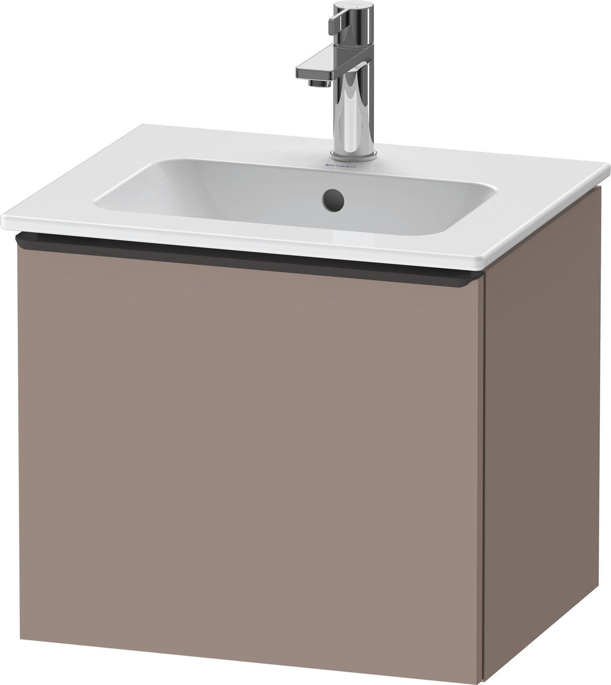 DURAVIT D-Neo Waschtischunterbau 510 mm Eiche Schwarz Matt mit Bronze Griff