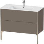 flannel grey seidenmatt / Mitteldichte Faserplatte (MDF) / Ausz.champagner