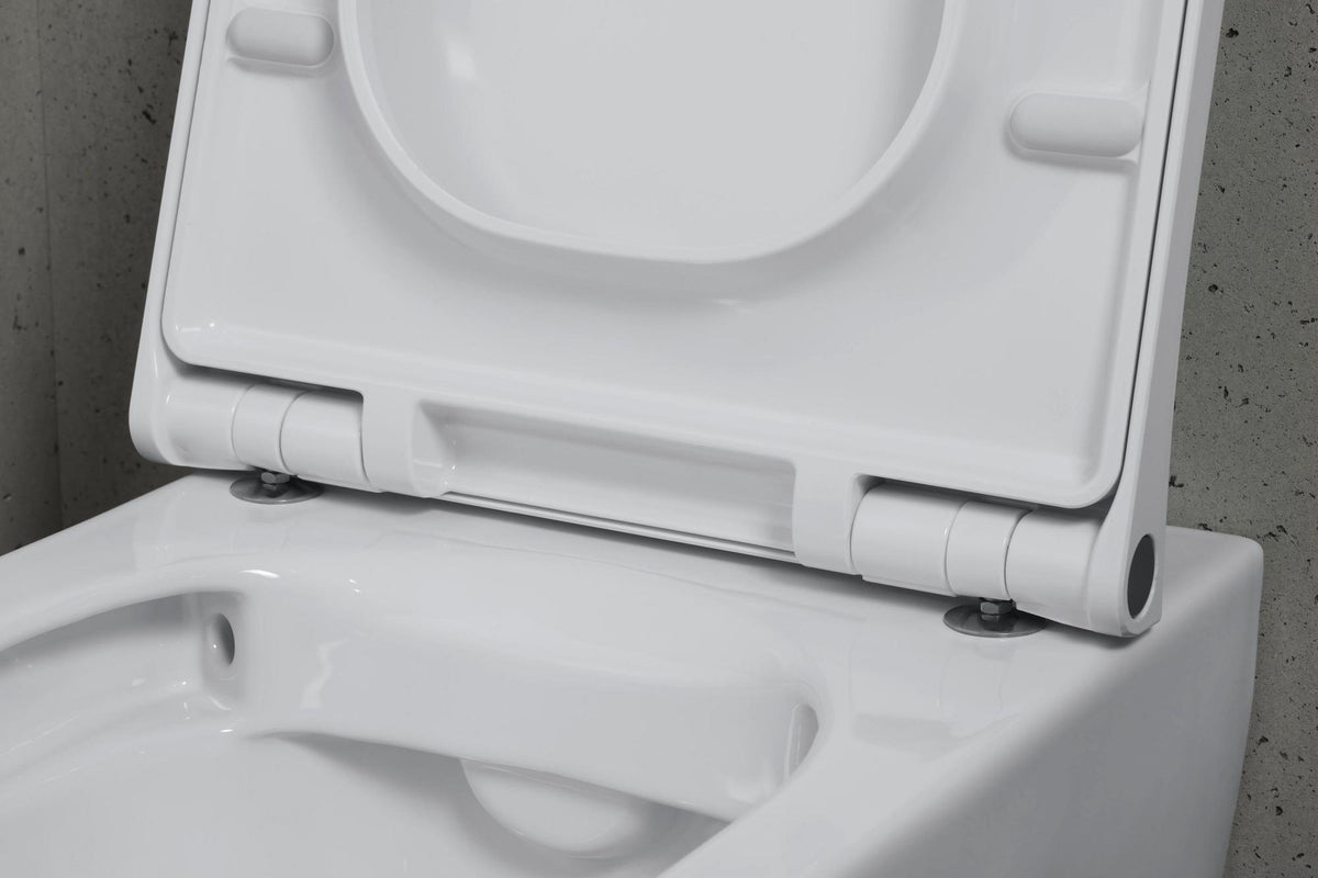 DURAVIT WC-Sitz Design Classics Viu Weiß mit Edelstahl-Scharnieren, ohne Absenkautomatik