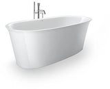 DURAVIT White Tulip Freistehbadewanne 1600x800 mm Sanitäracryl Weiß mit 2 Rückenschrägen