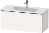 Duravit D-Neo Waschtischunterbau 1010 mm, 1 Auszug, Weiß Matt, Griff Bronze Gebürstet, Wandhängend