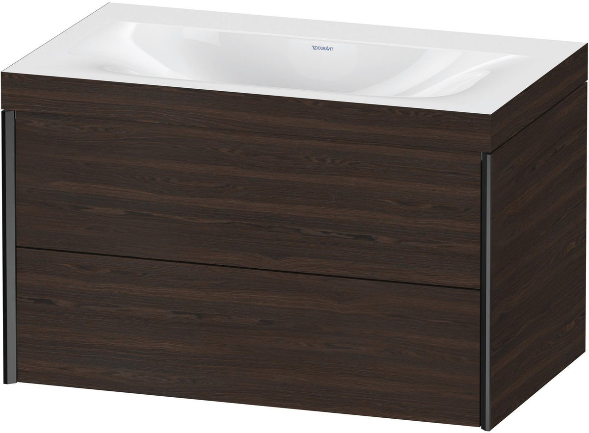 DURAVIT XViu c-bonded Waschtischset wandhängend 800x480x503mm mit 2 Schubkästen, Push-Open und Soft-Close