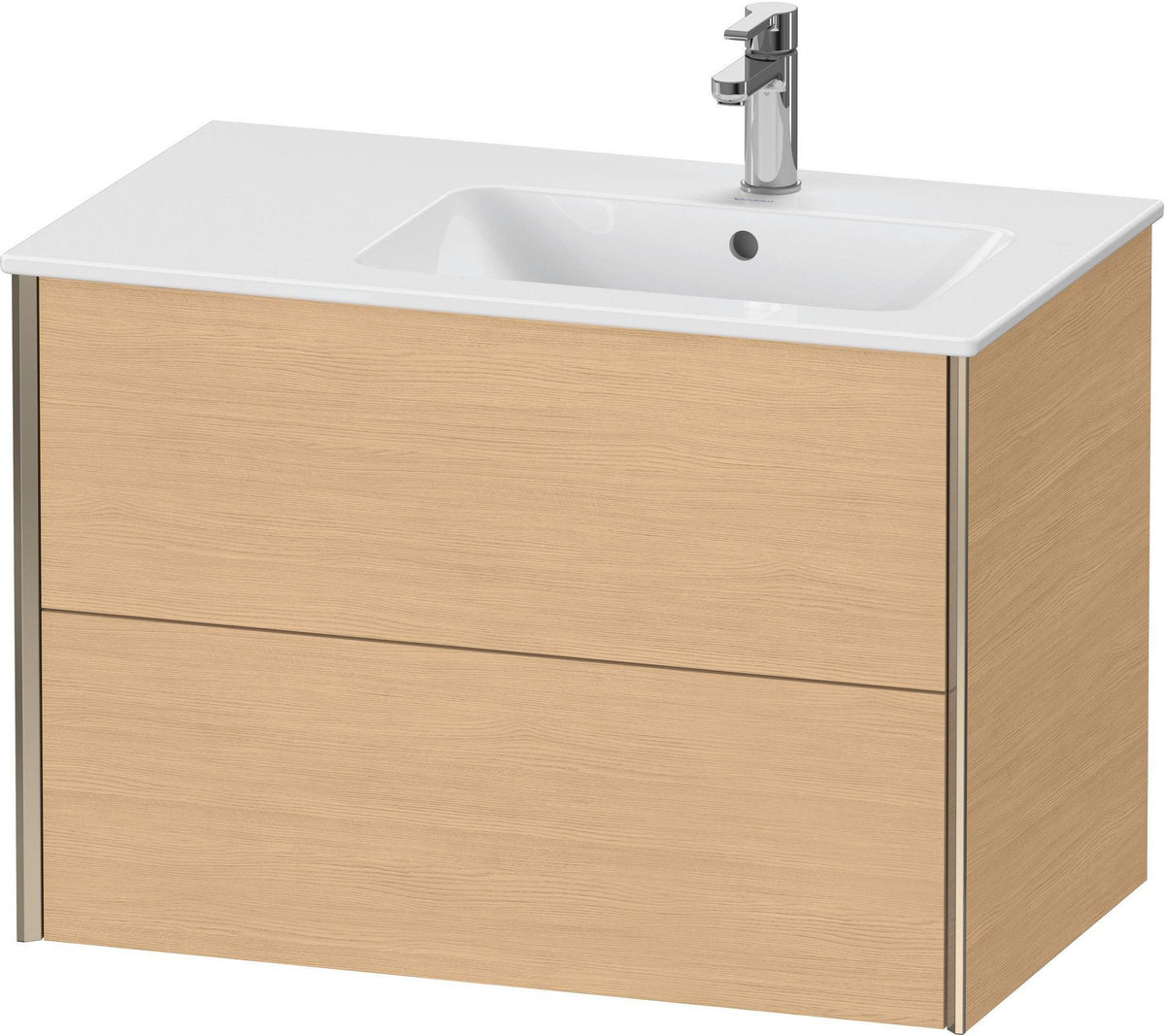 DURAVIT XViu Waschtischunterbau wandhängend 810 mm, 2 Schubkästen, weiß matt