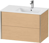 DURAVIT XViu Waschtischunterbau wandhängend 810 mm, 2 Schubkästen, weiß matt