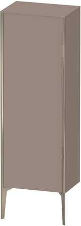 DURAVIT XViu Halbhochschrank 1330 mm, links, champagner matt/basalt matt, mit Push-Open & Soft-Close