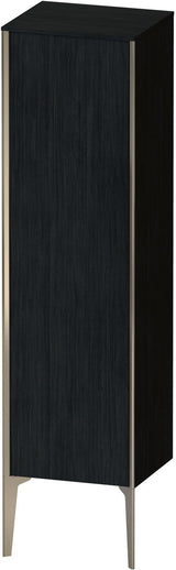 DURAVIT XViu Halbhochschrank 1330 mm Eiche Schwarz matt – Wandhängend mit Tip-on
