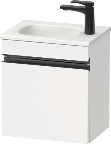 DURAVIT Sivida Waschtischunterbau 400x440x295mm, 1 Tür rechts, Chrom/Graphit Matt