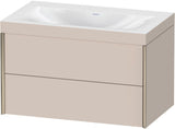 DURAVIT XViu c-bonded Waschtischset 800 mm wandhängend mit 2 Schubkästen und Tip-on-Technik