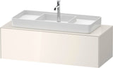 Duravit White Tulip Waschtischunterbau 1300 mm Nussbaum Mitte von Philippe Starck