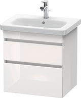DURAVIT DuraStyle Waschtischunterbau wandhängend 580 mm mit 2 Schubkästen, weiß matt