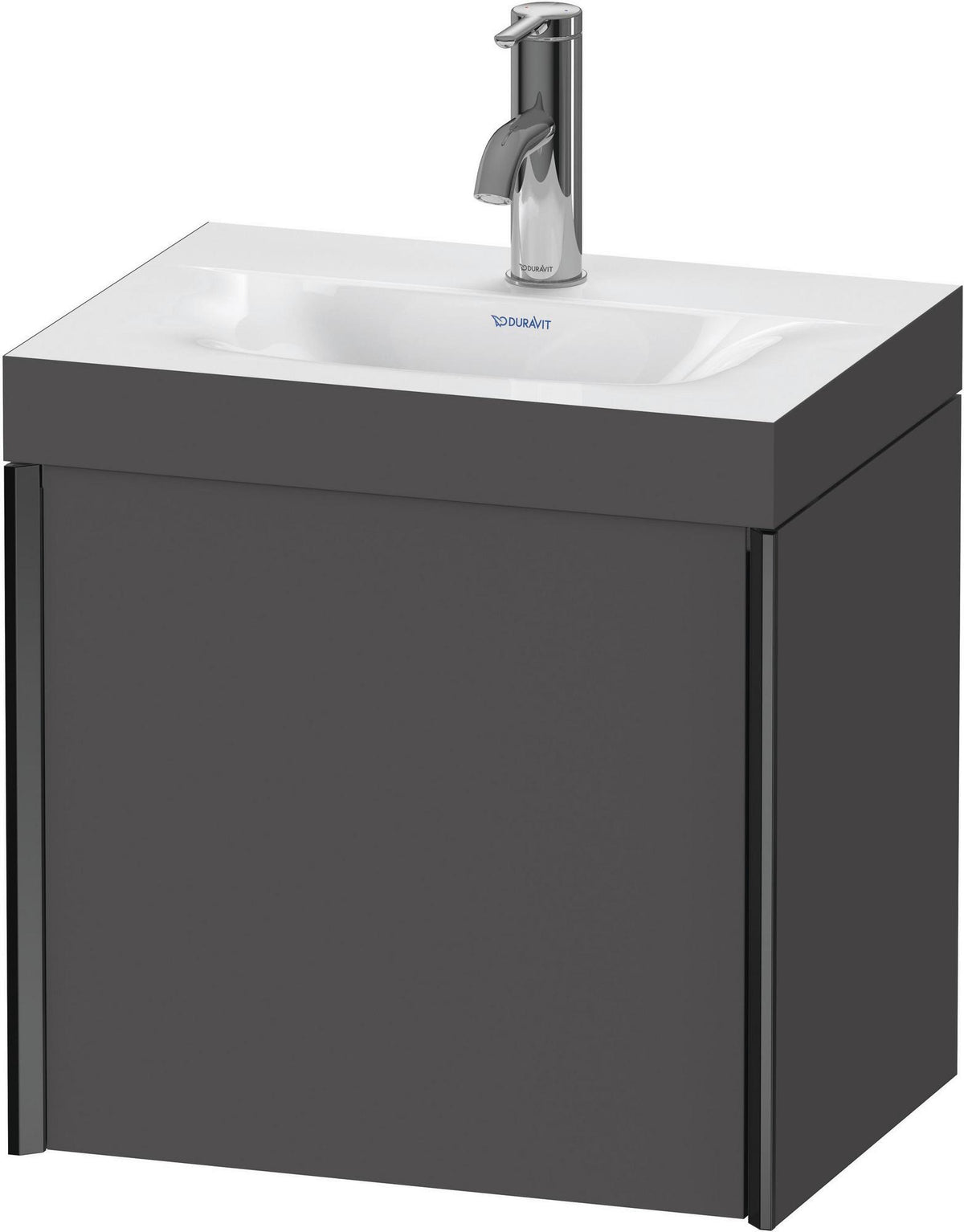 DURAVIT XViu Waschtischunterbau Set 460x450x330mm 1 Tür Schwarz Graphit Matt