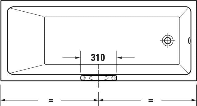 DURAVIT Wannengriff Universal 300 mm glanzverchromt – Haltegriff für sicheren Halt in der Badewanne