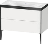 DURAVIT XViu c-bonded Waschtischset 1000 mm weiß bodenstehend mit 2 Auszügen
