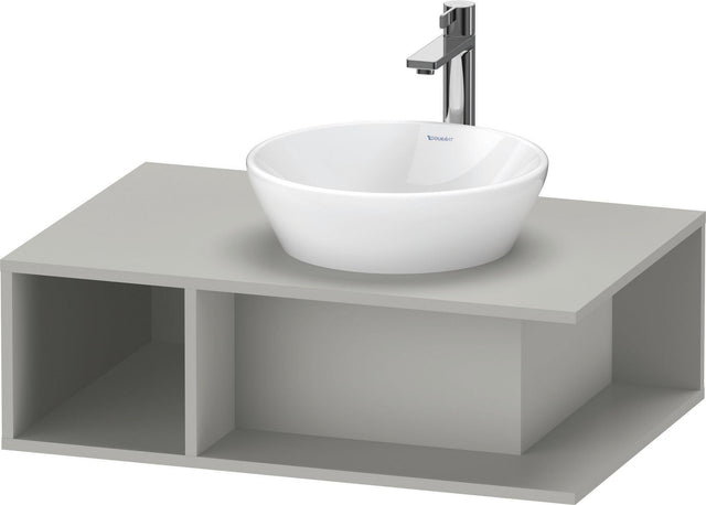 Duravit D-Neo Waschtischunterbau 800 mm Betongrau Matt – Wandhängend, 1 offenes Fach links