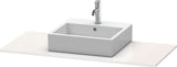 DURAVIT XSquare Konsole 800 mm Weiß Seidenmatt mit Ausschnitt für Waschschüssel
