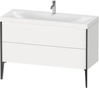 WTU XViu/Viu, 2 Ausz, 610x1200x480mm 1 HL, schwarz m/weiß matt, Rahmen 18