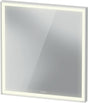 DURAVIT L-Cube Lichtspiegel 650x700mm mit Sensor, LED-Beleuchtung, Spiegelheizung & Kondensschutz, Weiß
