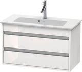 DURAVIT Ketho Waschtischunterbau 800 mm Weiß Matt mit 2 Schubkästen und Soft-Close
