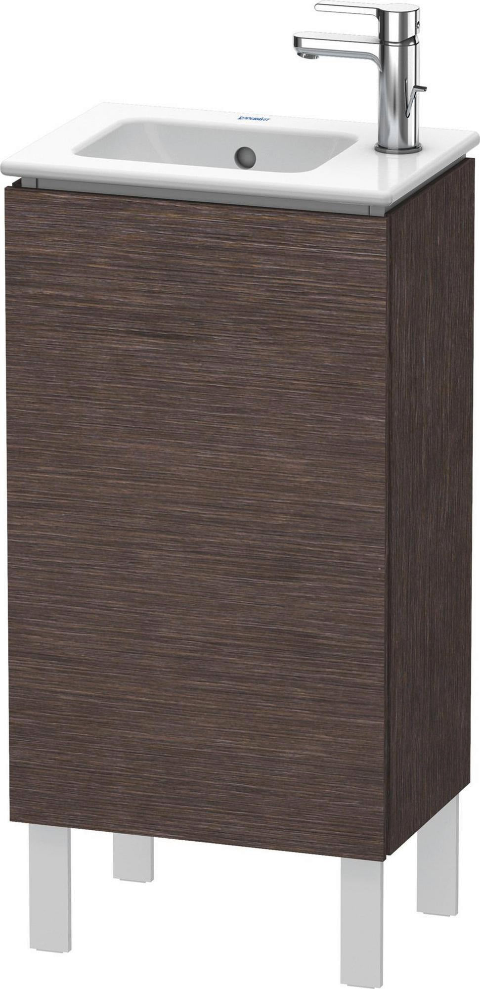 Duravit L-Cube Waschtischunterbau stehend 294x420x704mm mediterrane eiche 1 Tür links