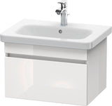 DURAVIT DuraStyle Waschtischunterbau 580 mm Eiche Terra/Weiß Matt mit 1 Auszug und Soft-Close