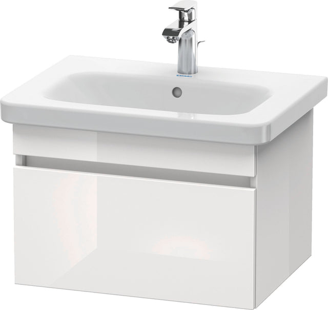 DURAVIT DuraStyle Waschtischunterbau 580 mm Eiche Terra/Weiß Matt mit 1 Auszug und Soft-Close