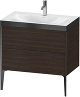 Duravit XViu c-bonded Waschtischset bodenstehend 800 mm mit 2 Auszügen, Push-Open und Soft-Close