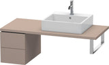 DURAVIT L-Cube Unterschrank 400x320x548mm Weiß Matt mit 2 Schubkästen und Tip-on-Technik