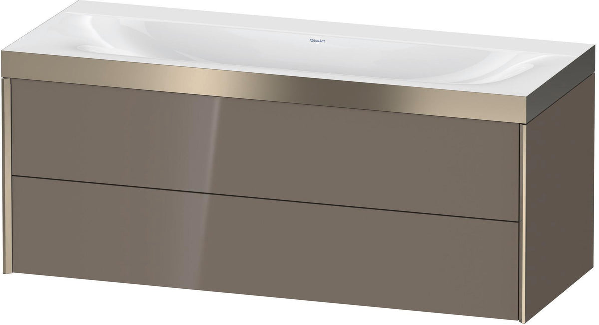 DURAVIT XViu c-bonded Waschtischunterbauset 1200 mm wandhängend mit 2 Schubkästen