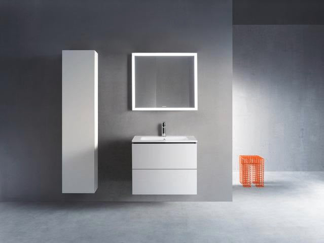 Duravit L-Cube Waschtischunterbau 820 mm taupe matt mit 2 Schubkästen und Tip-On-Technik