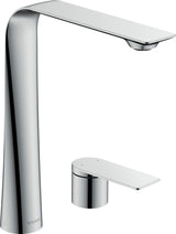 Duravit D.1 2-Loch Waschtischarmatur XL Chrom – 180 mm Ausladung, Keramikmischsystem