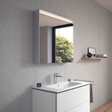DURAVIT Spiegelschrank BETTER mit LED-Beleuchtung, 760 mm, Anschlag links, Front- und Innenspiegel