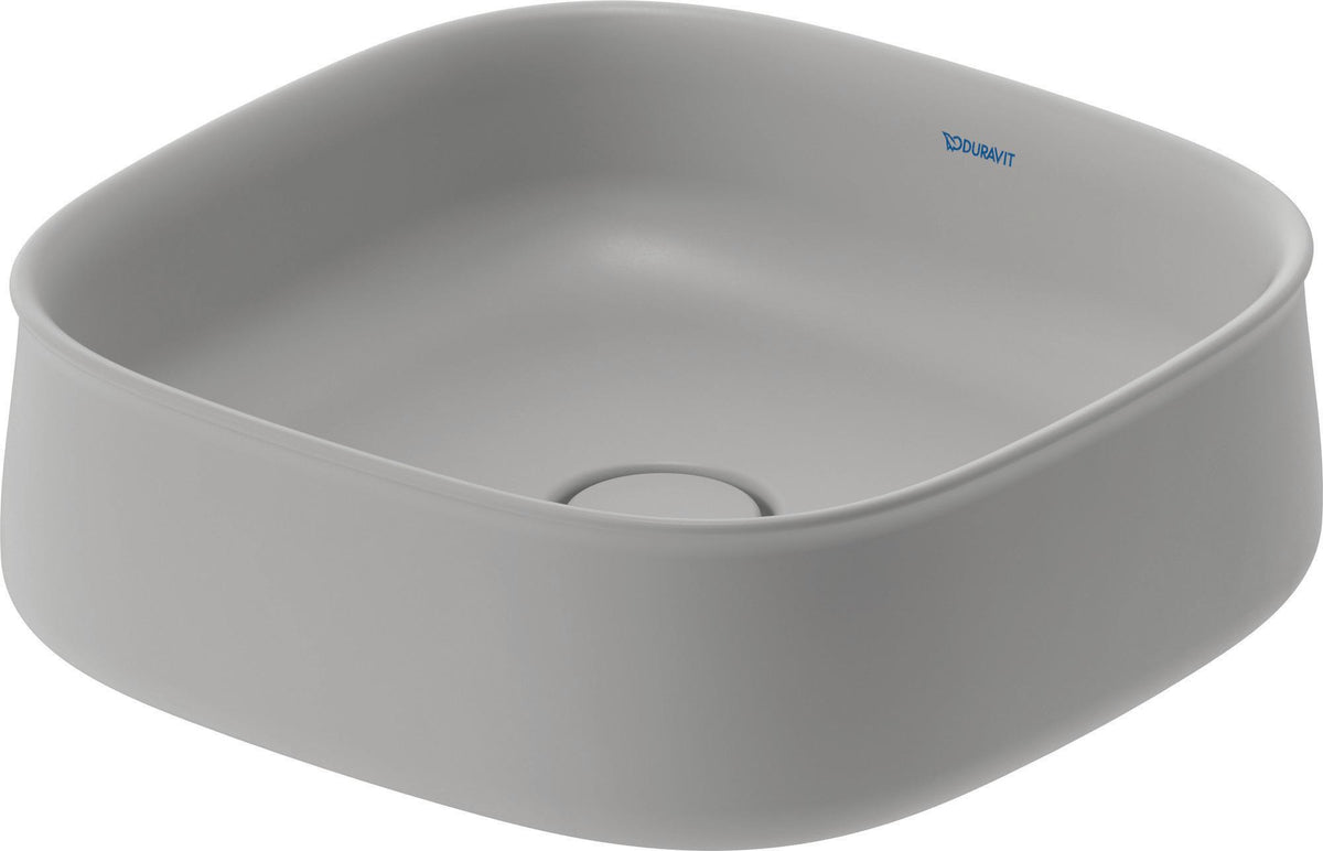 DURAVIT Aufsatzbecken Zencha 420 mm Weiß, geschliffen, ohne Überlauf & Hahnloch – DuraCeram