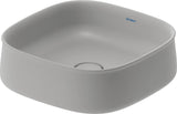 DURAVIT Aufsatzbecken Zencha 420 mm Weiß, geschliffen, ohne Überlauf & Hahnloch – DuraCeram