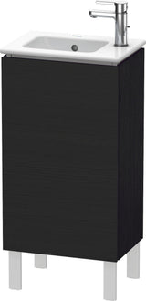 DURAVIT L-Cube Waschtischunterbau 294x420x704mm Eiche Schwarz, 1 Tür links, bodenstehend