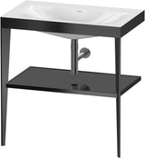 DURAVIT XViu c-bonded Waschtisch-Set mit Metallkonsole, 800 mm, apricot pearl hochglanz