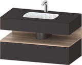 DURAVIT Qatego Einbauwaschtisch mit Konsolenwaschtischunterbau 1000 mm, 1 Auszug, antibakteriell