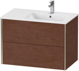 DURAVIT XViu Waschtischunterbau wandhängend 810 mm, 2 Schubkästen, weiß matt