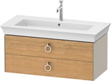 DURAVIT Waschtischunterbau White Tulip wandhängend 984 mm mit 2 Schubkästen, weiß seidenmatt