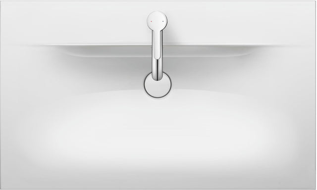 Duravit Viu Möbelwaschtisch 830 mm, weiß, mit Überlauf und Hahnlochbank