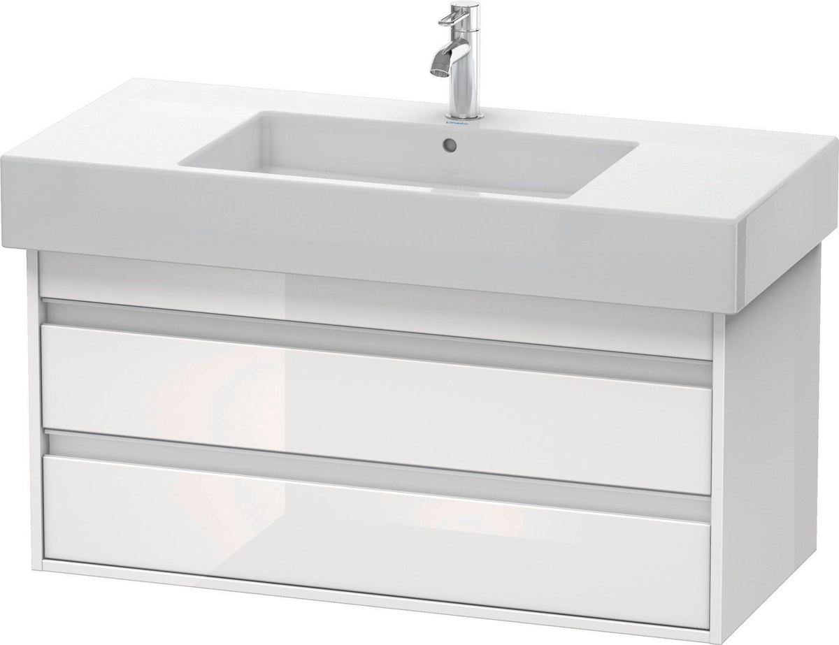 DURAVIT Ketho Waschtischunterbau 1000 mm wandhängend, 2 Schubkästen, weiß matt, für Vero 032910